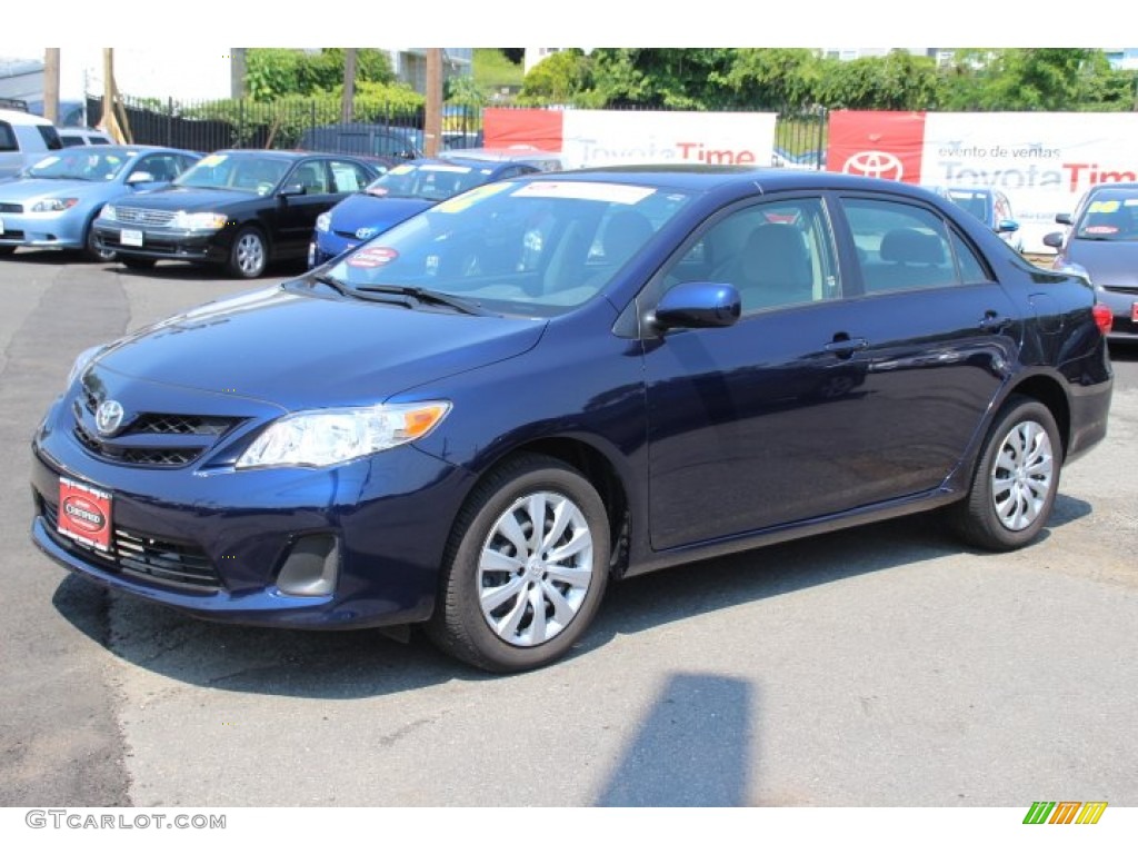 2012 Corolla LE - Nautical Blue Metallic / Ash photo #3