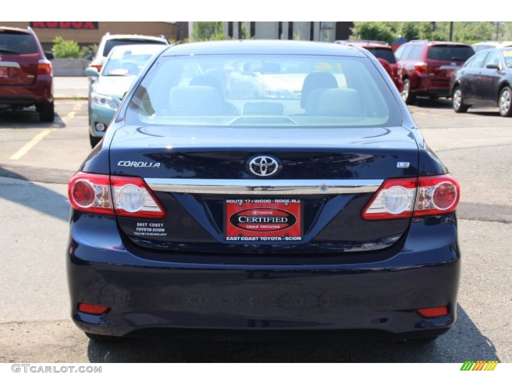 2012 Corolla LE - Nautical Blue Metallic / Ash photo #5