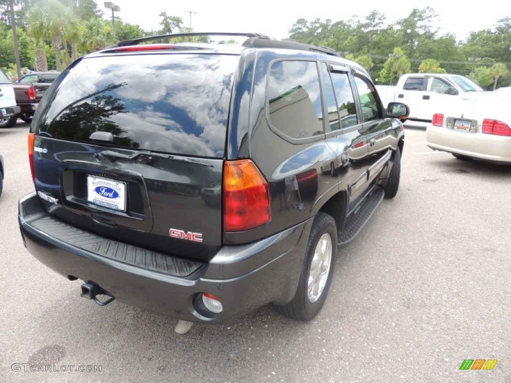 2005 Envoy SLT - Carbon Black Metallic / Ebony photo #14
