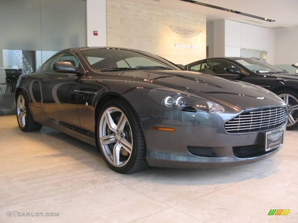 2008 DB9 Coupe - Meteorite Silver / Chancellor Red photo #1