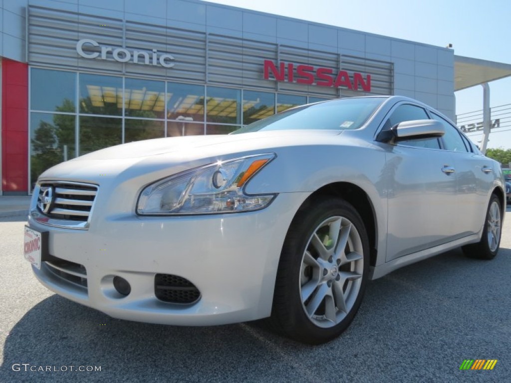 2013 Maxima 3.5 S - Brilliant Silver / Charcoal photo #1