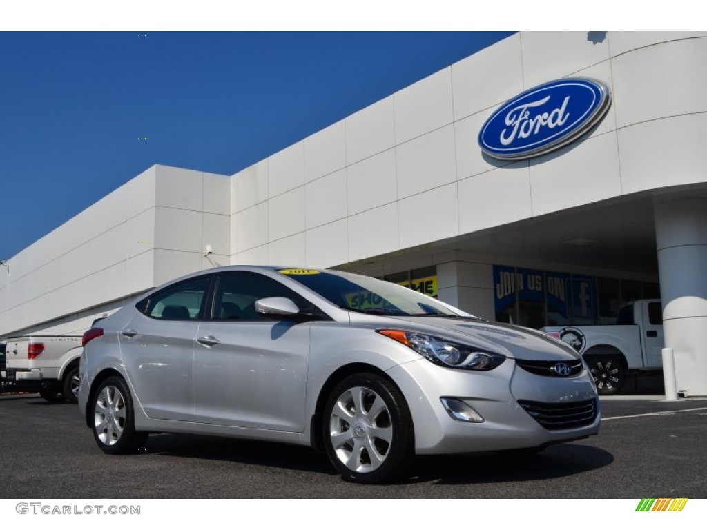 2011 Elantra Limited - Radiant Silver / Gray photo #1