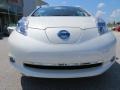 2013 Glacier White Nissan LEAF SL  photo #7