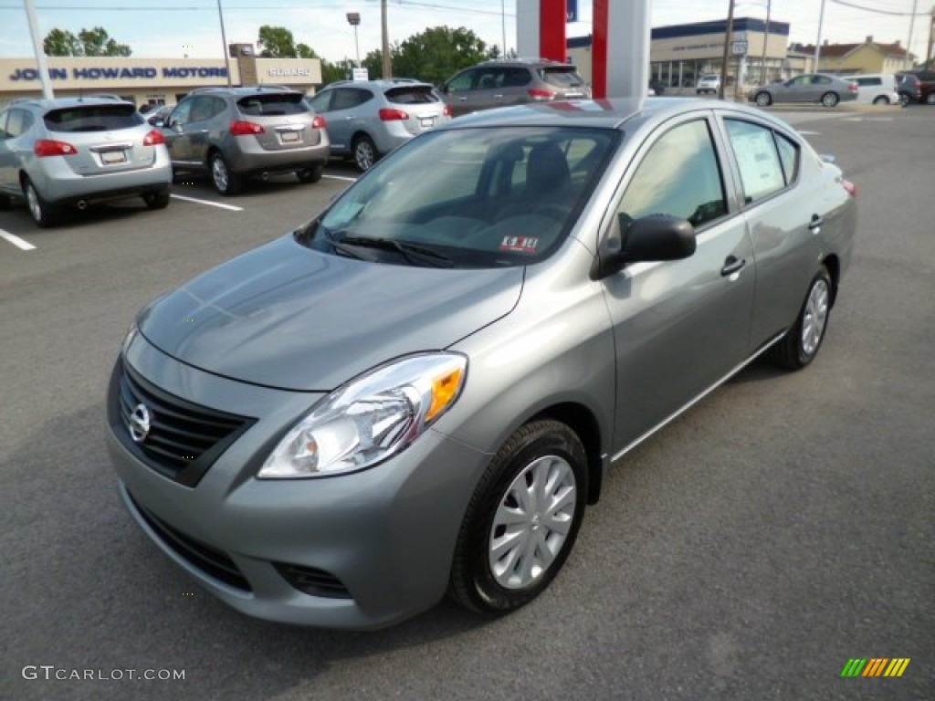 Magnetic Gray 2014 Nissan Versa 1.6 S Plus Sedan Exterior Photo #82581649