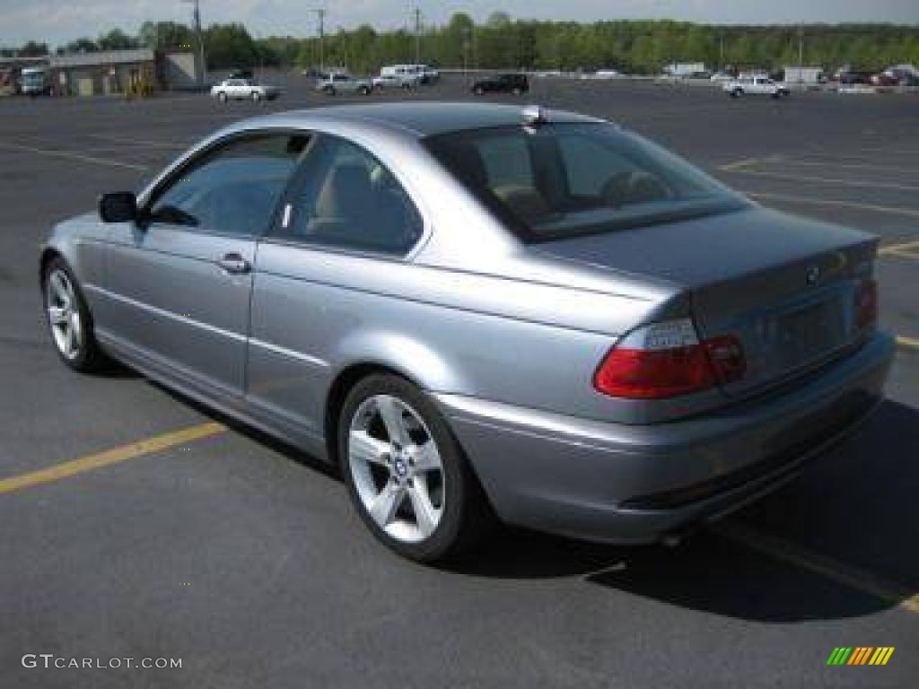 2004 3 Series 325i Coupe - Silver Grey Metallic / Natural Brown photo #3