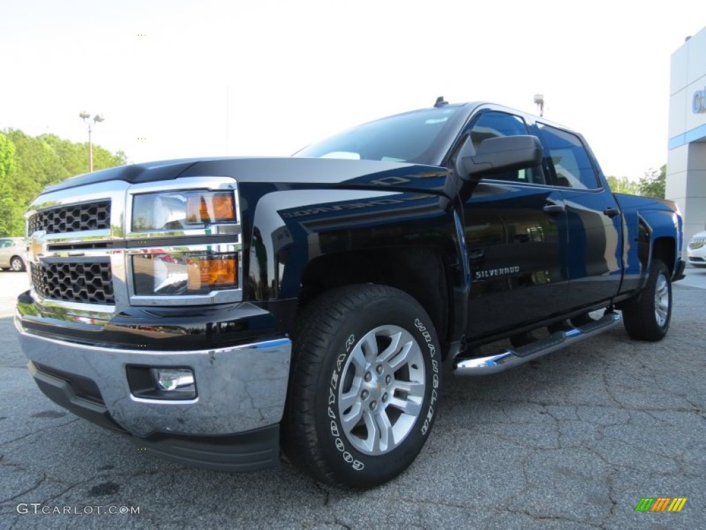 Black 2014 Chevrolet Silverado 1500 LT Crew Cab Exterior Photo #82584229