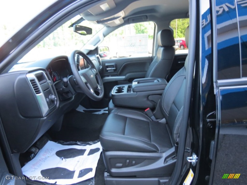 Jet Black Interior 2014 Chevrolet Silverado 1500 LT Crew Cab Photo #82584354