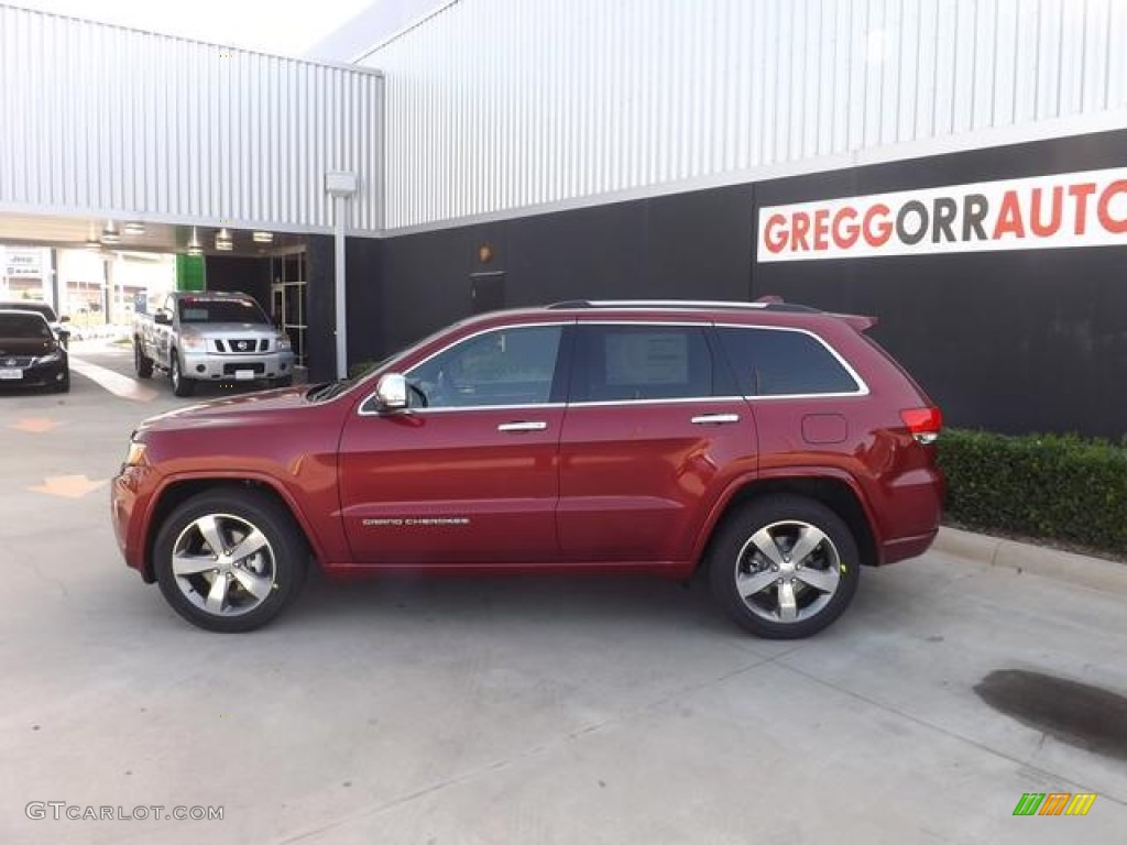 2014 Grand Cherokee Overland - Redline 2-Coat Pearl / Overland Morocco Black photo #6
