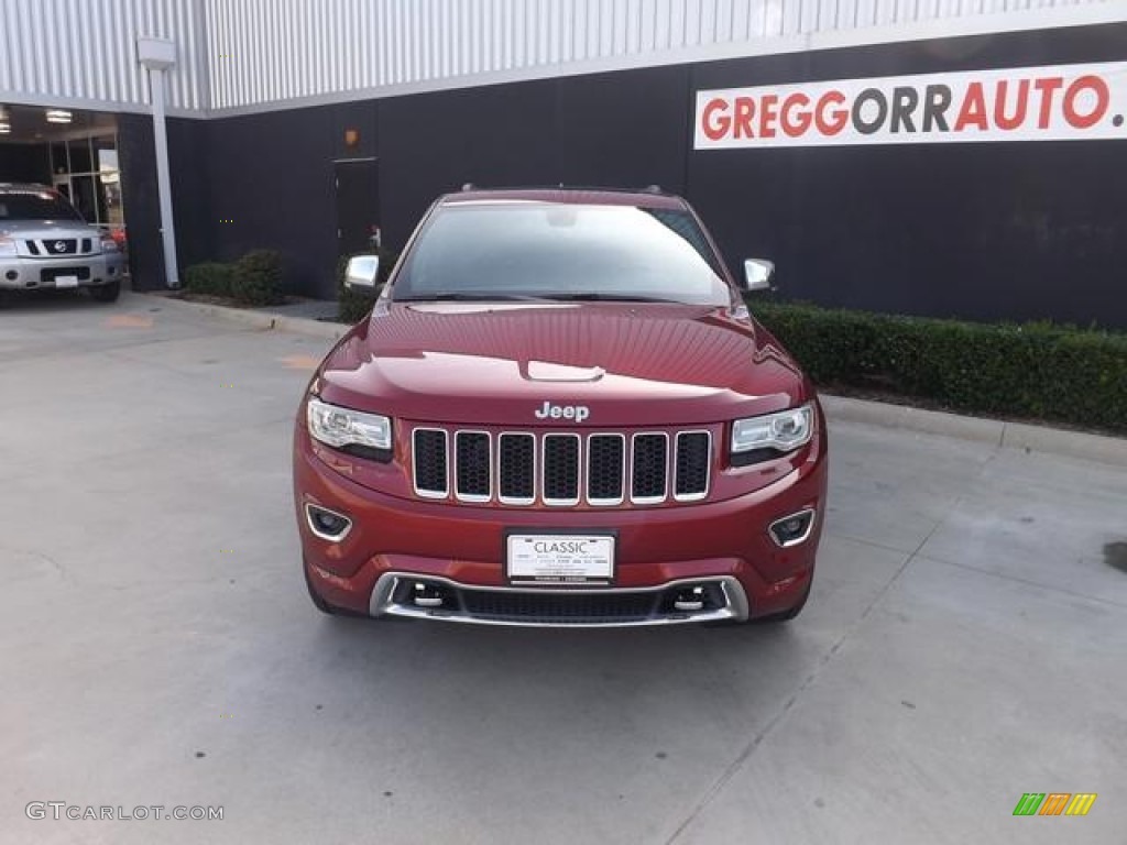 2014 Grand Cherokee Overland - Redline 2-Coat Pearl / Overland Morocco Black photo #7