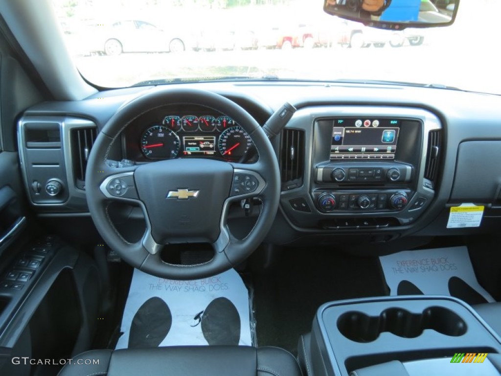 2014 Chevrolet Silverado 1500 LT Crew Cab Jet Black Dashboard Photo #82584404