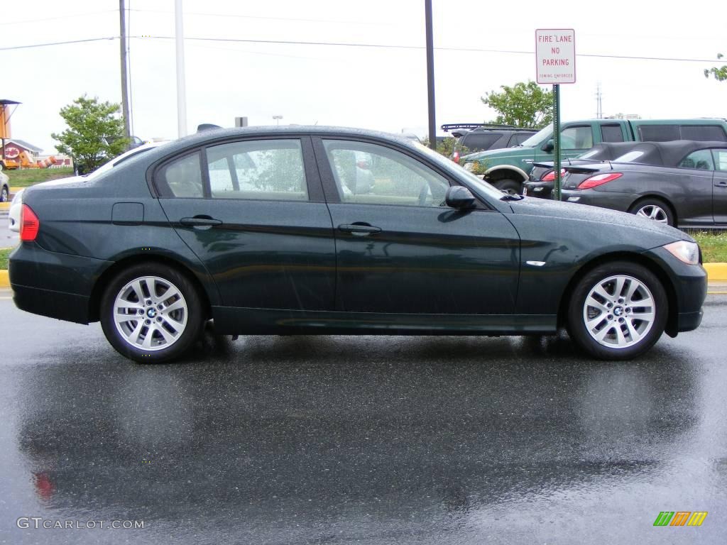 2007 3 Series 328i Sedan - Deep Green Metallic / Beige photo #17