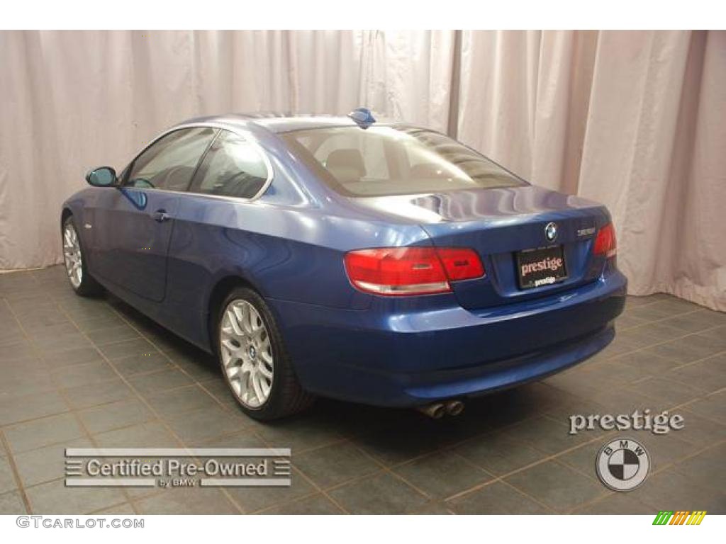 2007 3 Series 328i Coupe - Montego Blue Metallic / Black photo #3