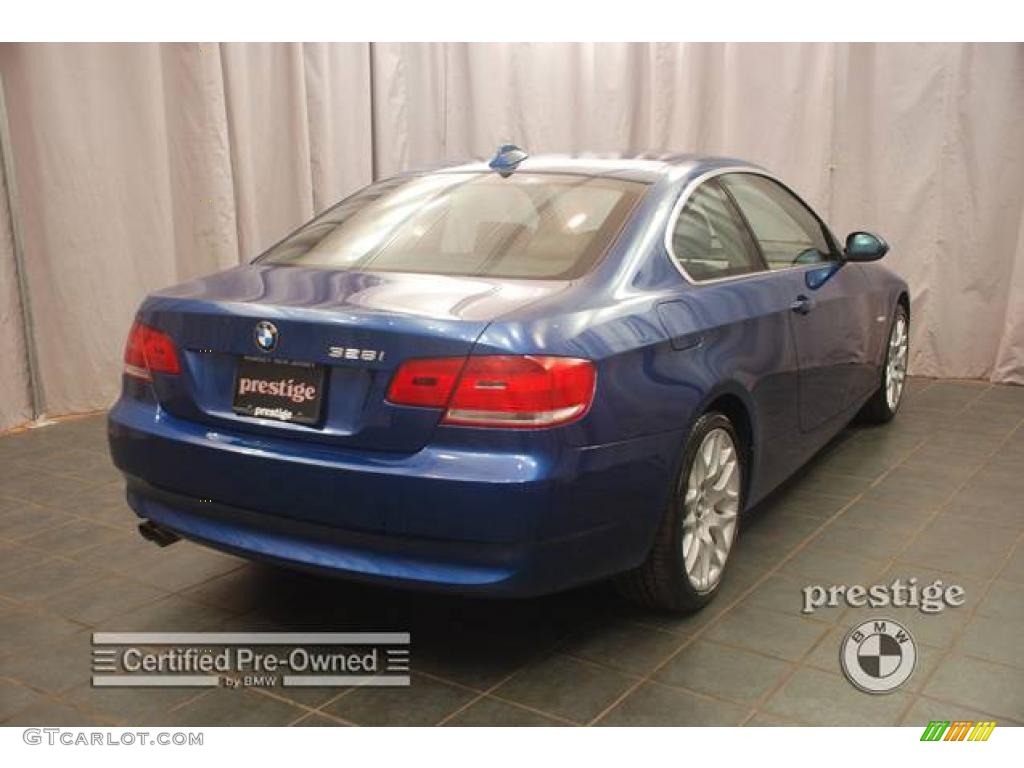 2007 3 Series 328i Coupe - Montego Blue Metallic / Black photo #5