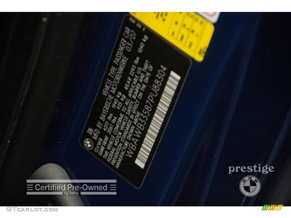 2007 3 Series 328i Coupe - Montego Blue Metallic / Black photo #10