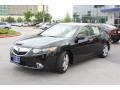 2012 Crystal Black Pearl Acura TSX Technology Sport Wagon  photo #2