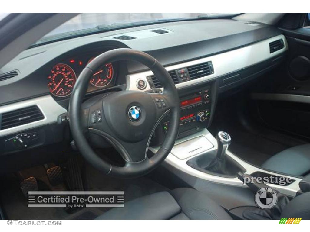 2007 3 Series 328i Coupe - Montego Blue Metallic / Black photo #15