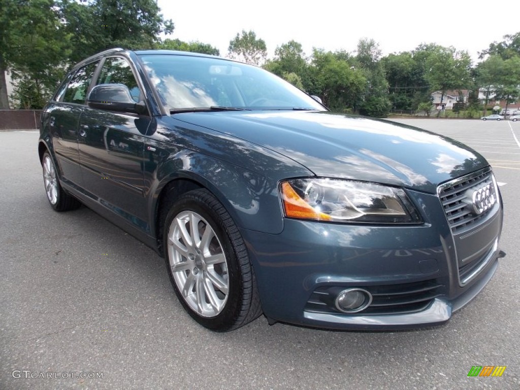 2010 A3 2.0 TDI - Lava Gray Pearl Effect / Black photo #7