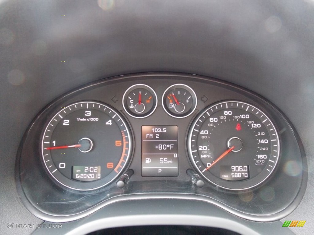 2010 Audi A3 2.0 TDI Gauges Photo #82586785