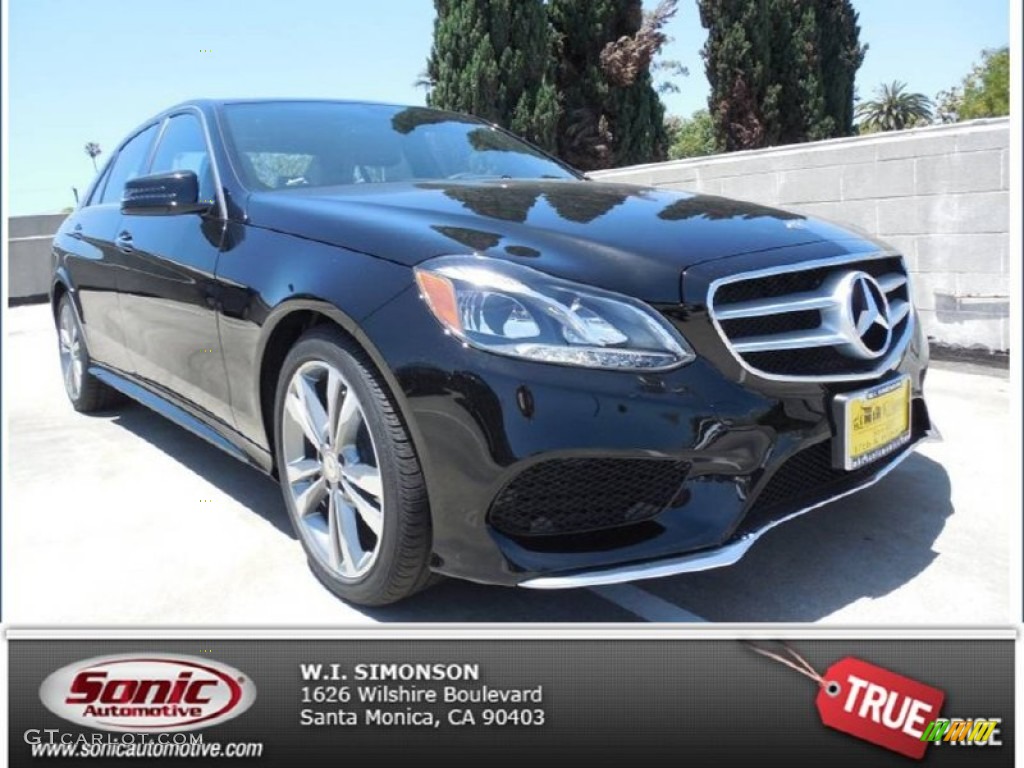 2014 E 350 Sport Sedan - Black / Black photo #1