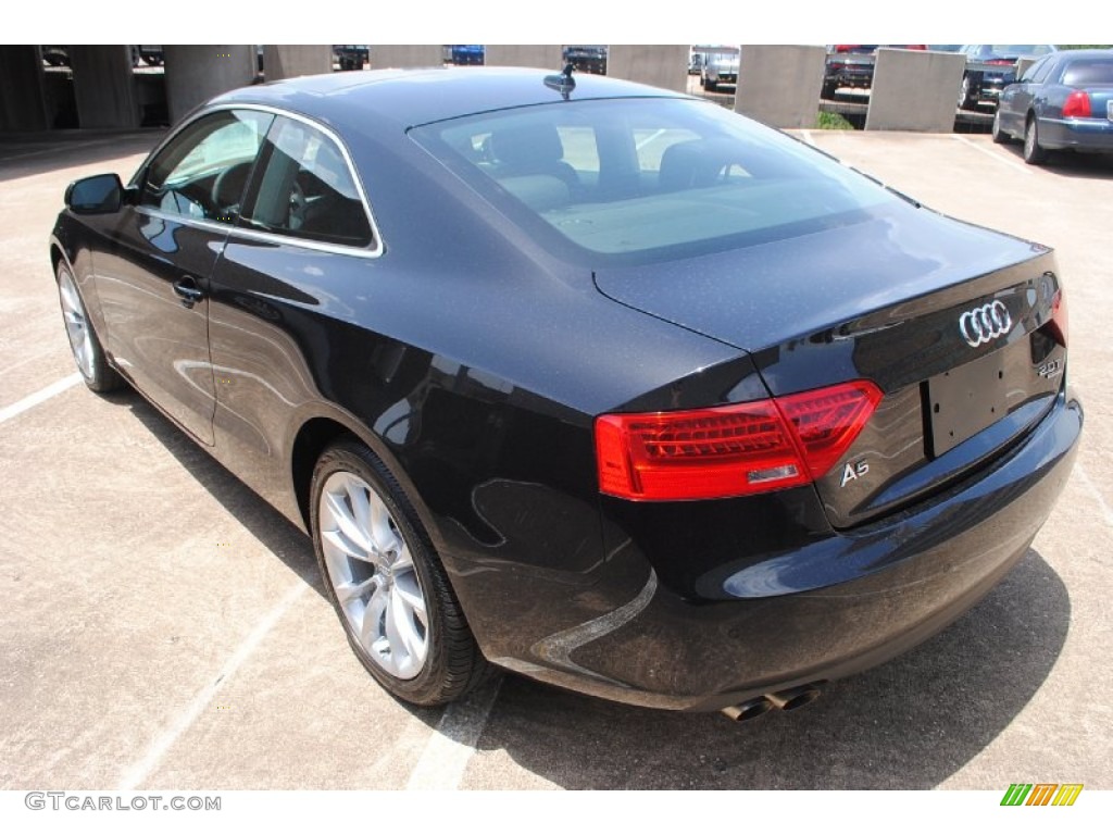 2013 A5 2.0T quattro Coupe - Phantom Black Pearl Effect / Black photo #6