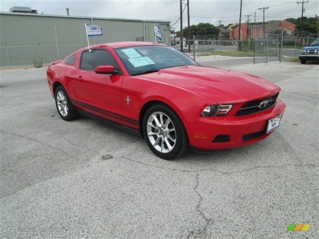 2010 Mustang V6 Premium Coupe - Torch Red / Charcoal Black photo #1