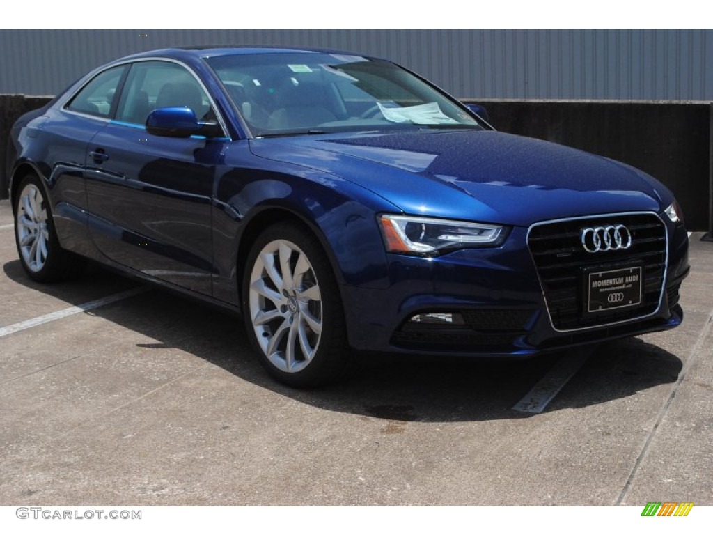 2013 A5 2.0T quattro Coupe - Scuba Blue Metallic / Titanium Grey/Steel Grey photo #1