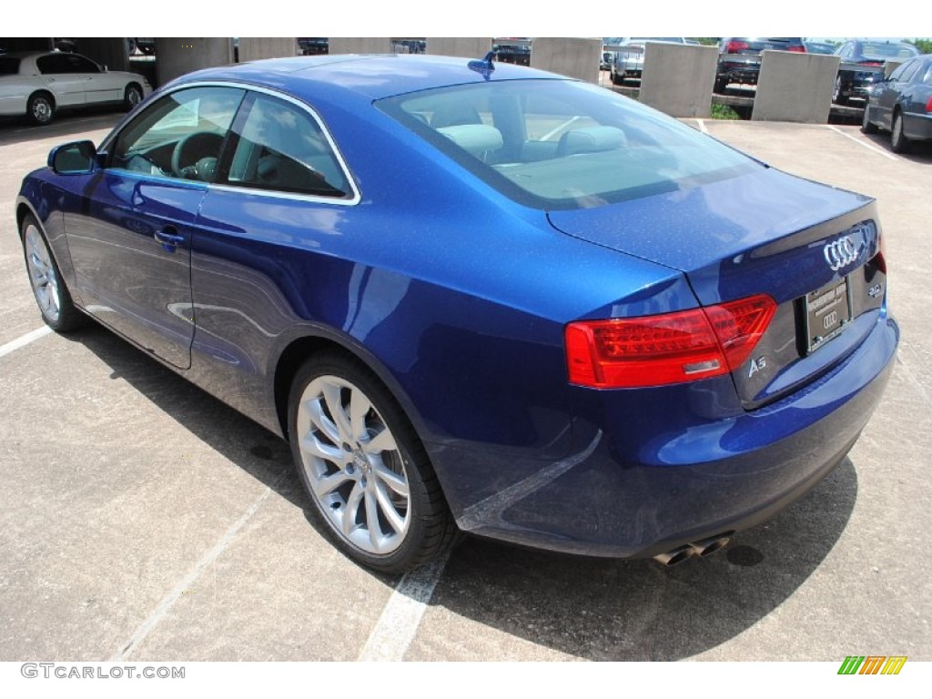 2013 A5 2.0T quattro Coupe - Scuba Blue Metallic / Titanium Grey/Steel Grey photo #6