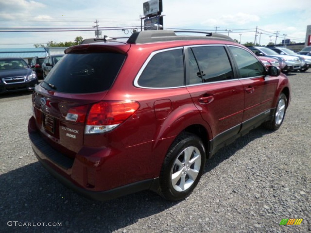 2014 Outback 2.5i Limited - Venetian Red Pearl / Ivory photo #7