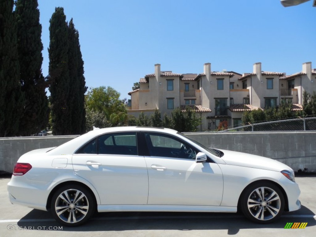 2014 E 350 Sport Sedan - Diamond White Metallic / Black photo #3