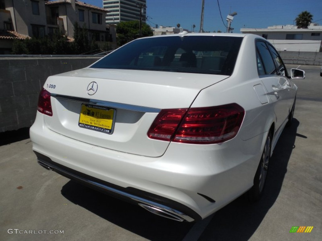 2014 E 350 Sport Sedan - Diamond White Metallic / Black photo #4