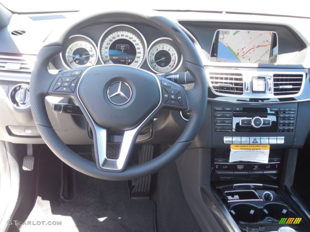 2014 E 350 Sport Sedan - Diamond White Metallic / Black photo #9