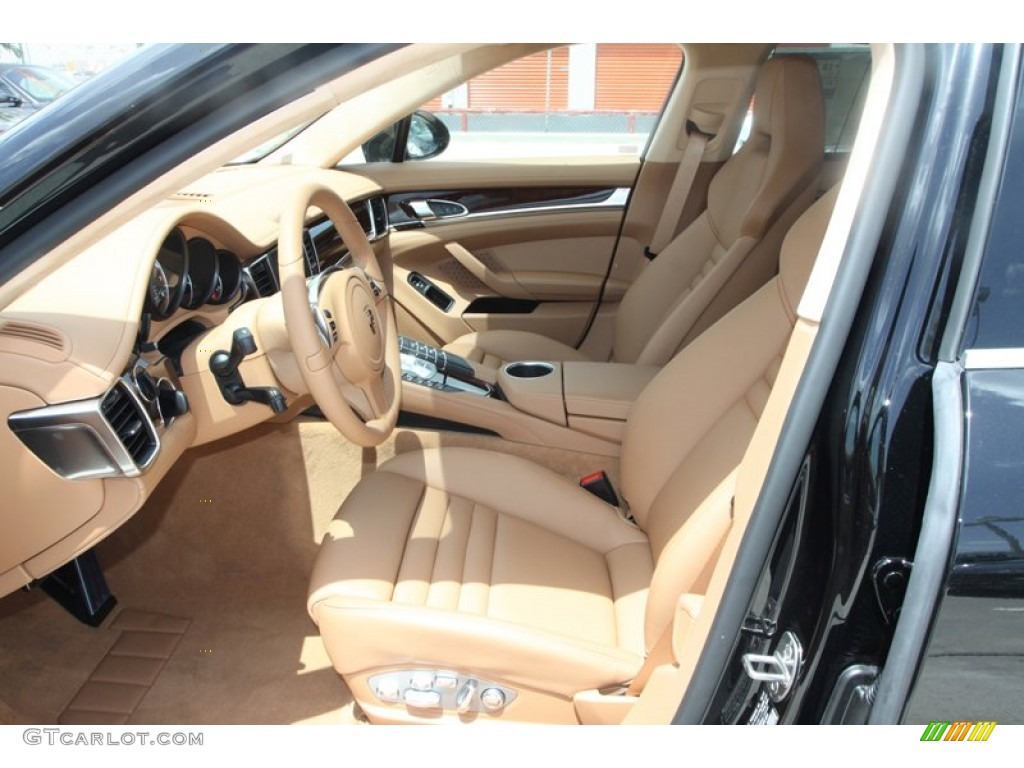 Luxor Beige Interior 2013 Porsche Panamera Turbo Photo #82591856