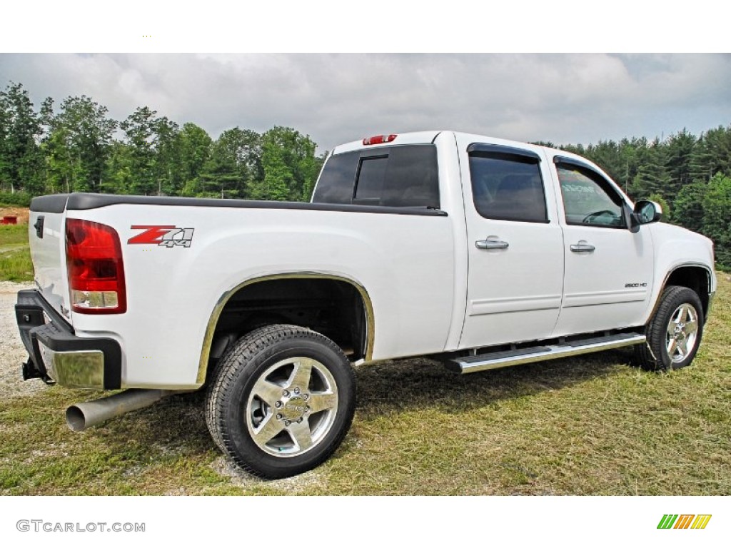 Summit White 2013 GMC Sierra 2500HD SLT Crew Cab 4x4 Exterior Photo #82594477