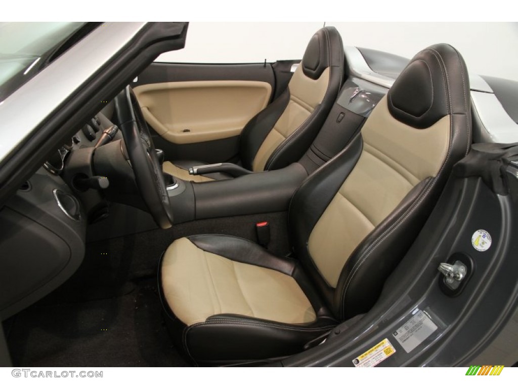 Ebony/Sand Interior 2008 Pontiac Solstice Roadster Photo #82595155