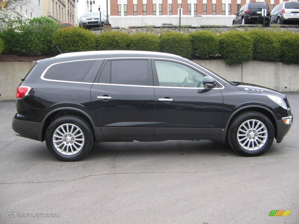 2008 Enclave CXL AWD - Carbon Black Metallic / Ebony/Ebony photo #7