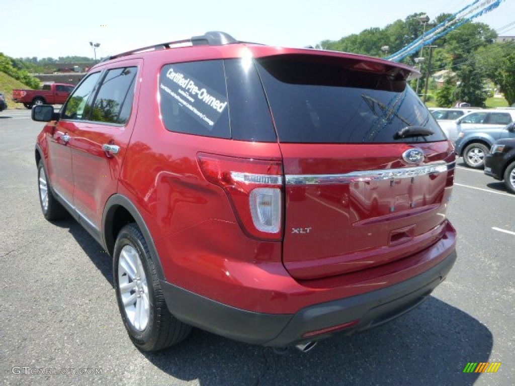2011 Explorer XLT 4WD - Red Candy Metallic / Charcoal Black photo #4