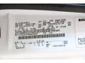 YZ: Oxford White 2011 Ford E Series Van E250 XL Cargo Color Code