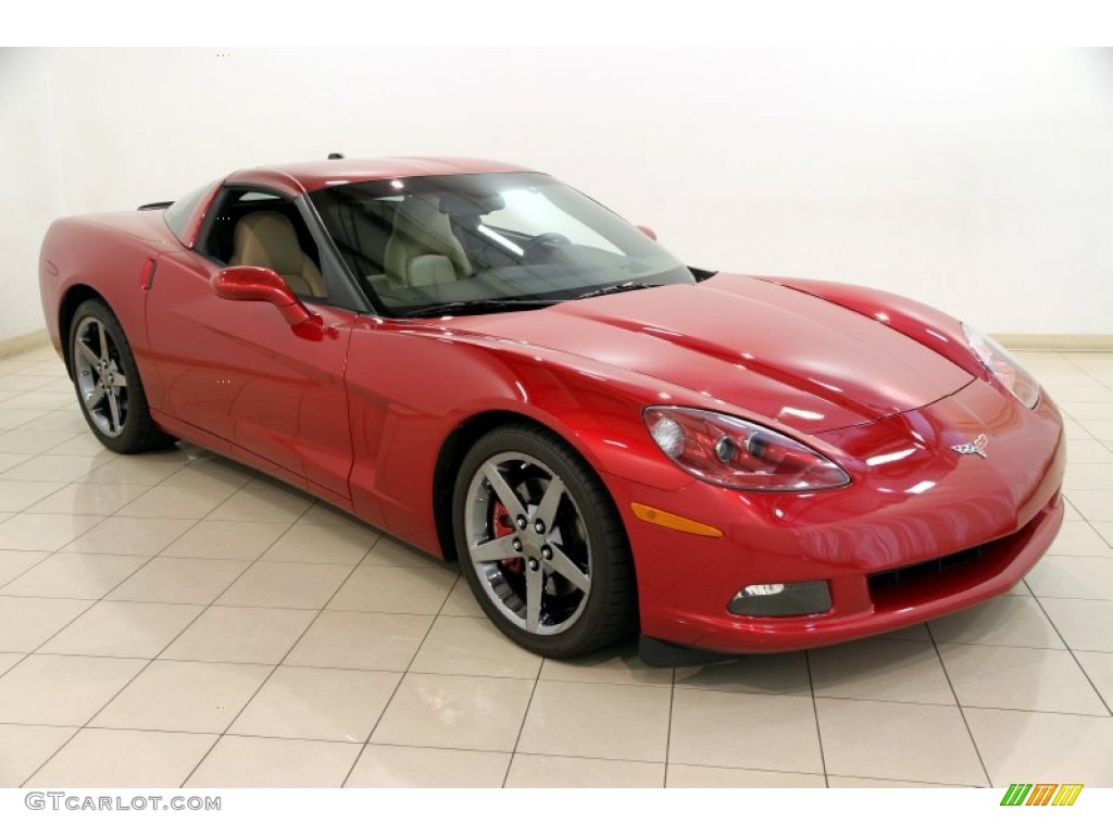 2005 Corvette Coupe - Magnetic Red Metallic / Cashmere photo #1