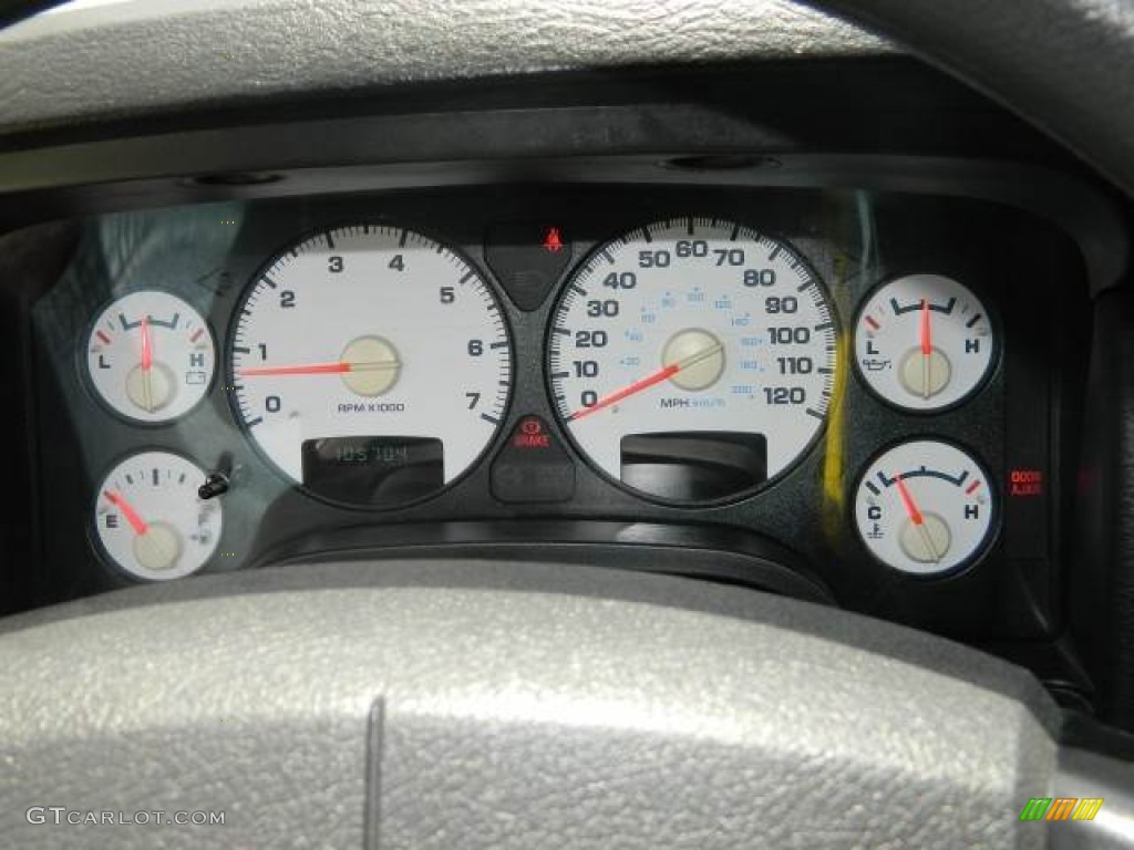 2005 Dodge Ram 1500 ST Quad Cab Gauges Photo #82597104