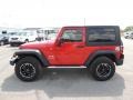 2009 Flame Red Jeep Wrangler X 4x4  photo #5