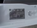 2012 Chevrolet Express 2500 Cargo Van Info Tag