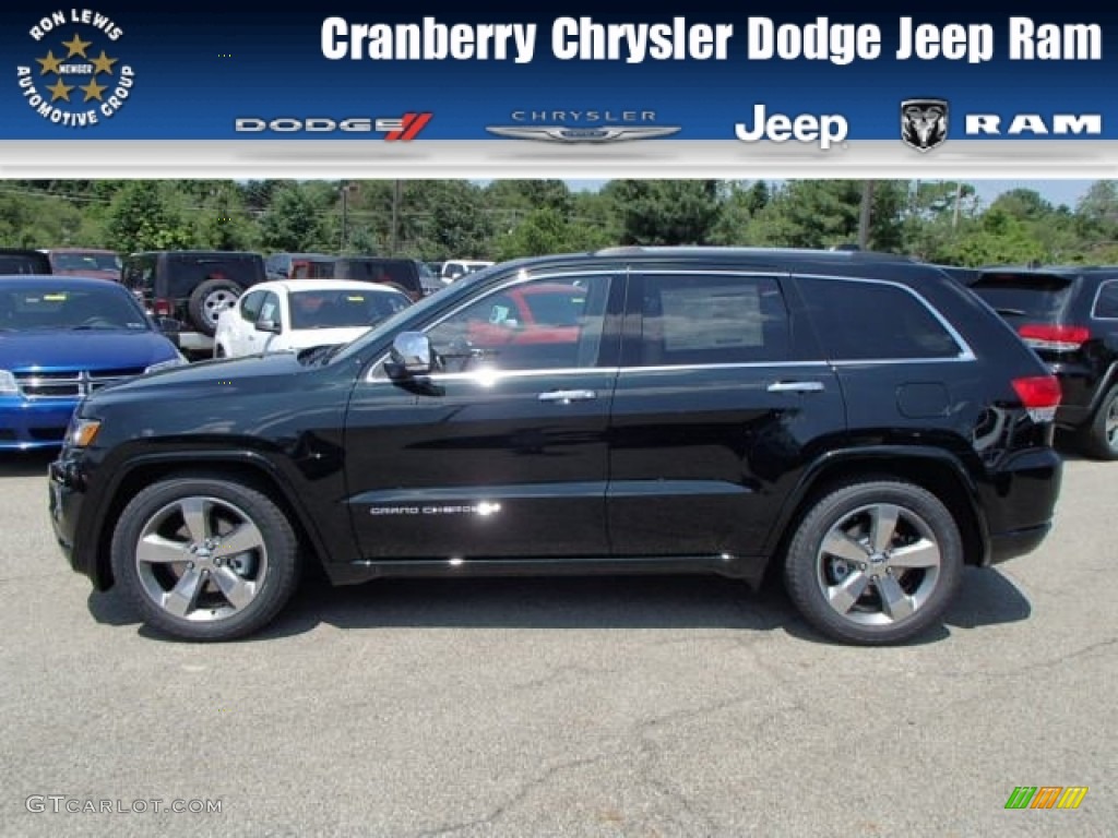 2014 Grand Cherokee Overland 4x4 - Black Forest Green Pearl / Overland Nepal Jeep Brown Light Frost photo #1