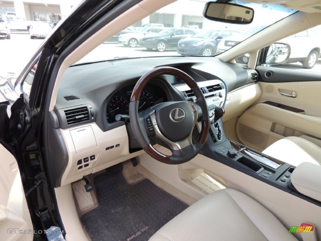 Saddle Tan/Espresso Birds Eye Maple Interior 2013 Lexus RX 350 Photo #82599577