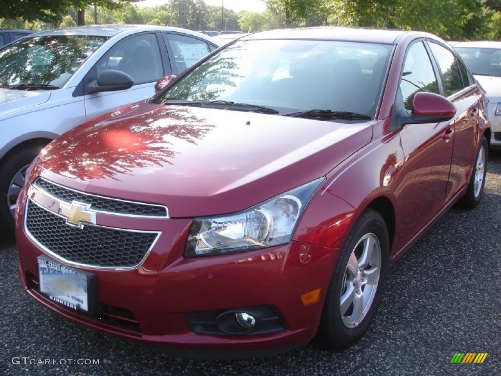 2013 Cruze LT - Crystal Red Metallic Tintcoat / Jet Black photo #1