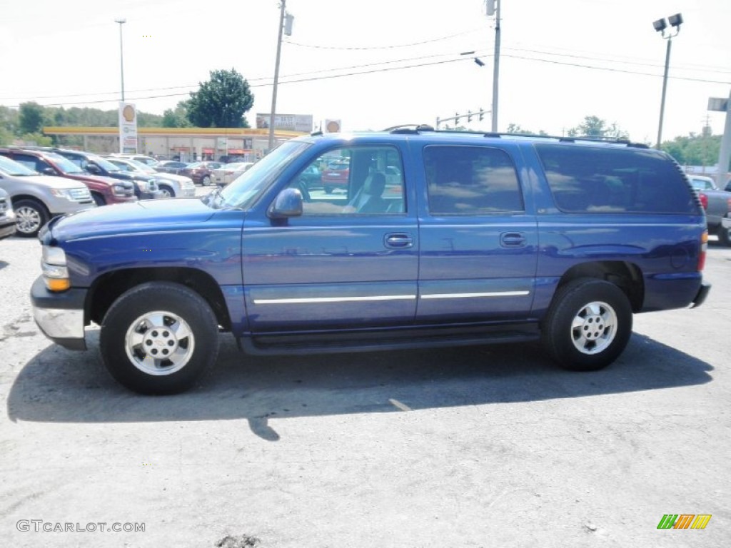 2003 Suburban 1500 LT 4x4 - Indigo Blue Metallic / Gray/Dark Charcoal photo #4