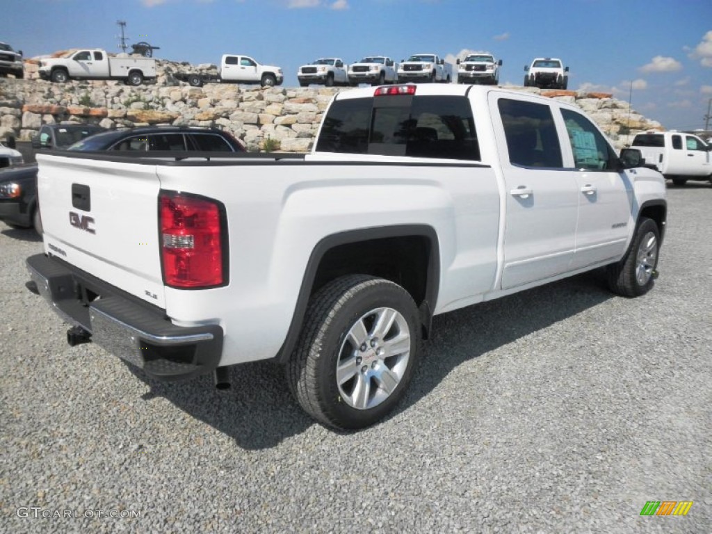 Summit White 2014 GMC Sierra 1500 SLE Crew Cab 4x4 Exterior Photo #82603901
