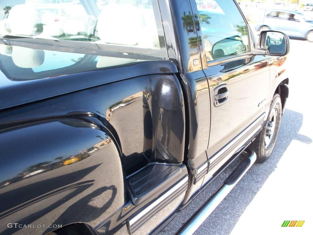 2000 Silverado 1500 LS Regular Cab 4x4 - Onyx Black / Graphite photo #12