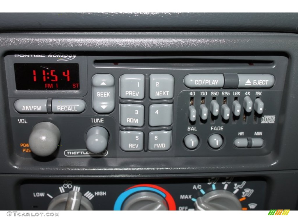 1999 Pontiac Firebird Trans Am Coupe Controls Photo #82604711