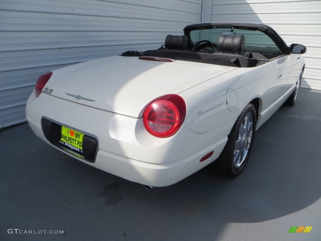 2002 Thunderbird Premium Roadster - Whisper White / Midnight Black photo #4