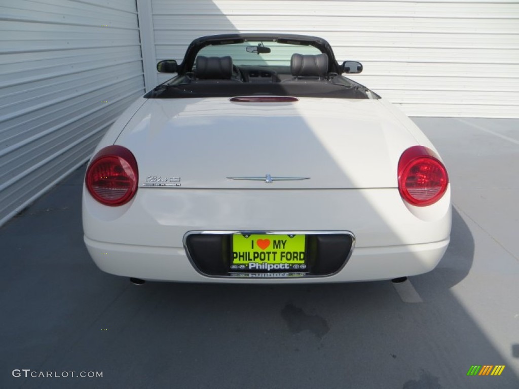 2002 Thunderbird Premium Roadster - Whisper White / Midnight Black photo #5